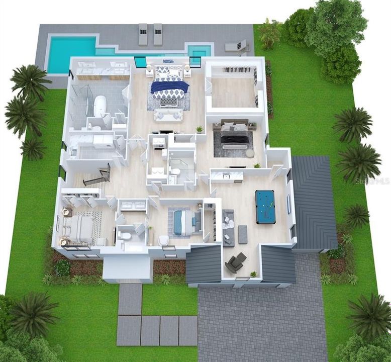 合同活跃: $2,850,000 (5 贝兹, 4 浴室, 4608 平方英尺)