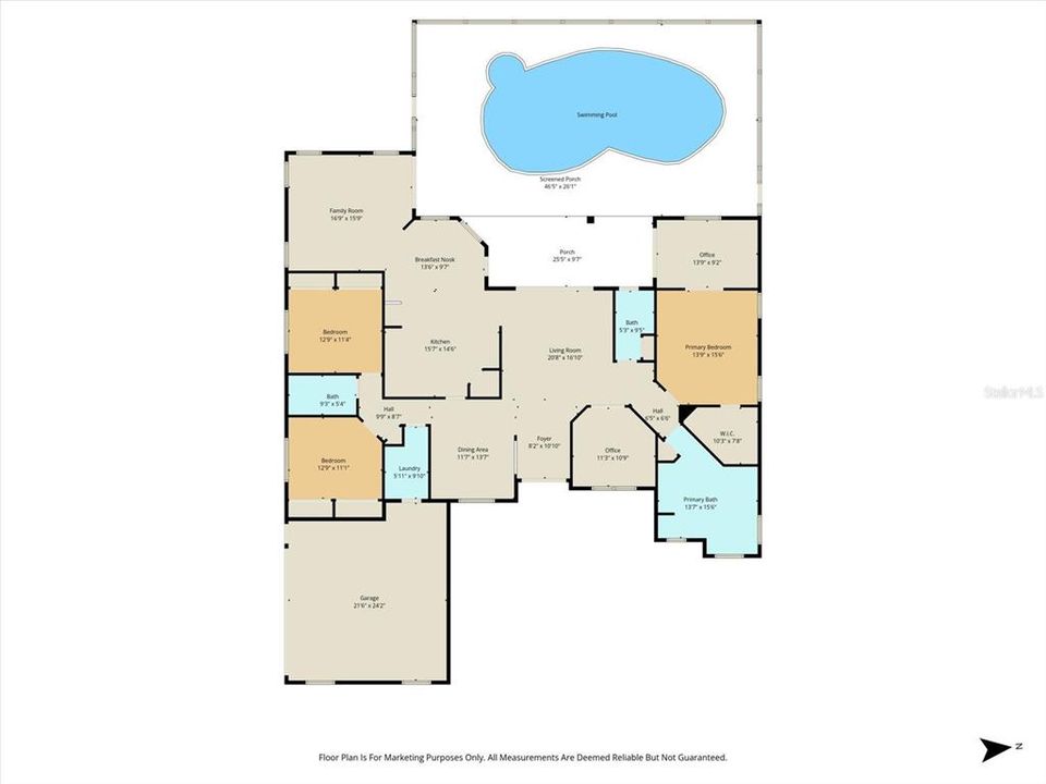 待售: $540,000 (3 贝兹, 2 浴室, 2635 平方英尺)
