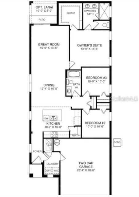 Activo con contrato: $329,000 (3 camas, 2 baños, 1509 Pies cuadrados)