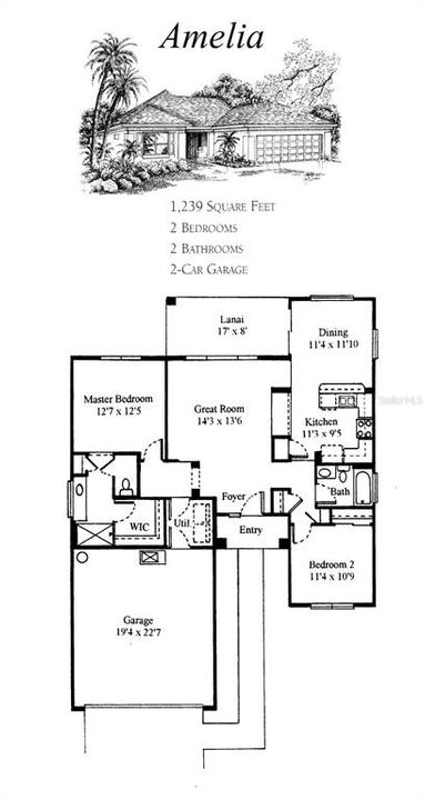 Active With Contract: $314,900 (2 beds, 2 baths, 1244 Square Feet)