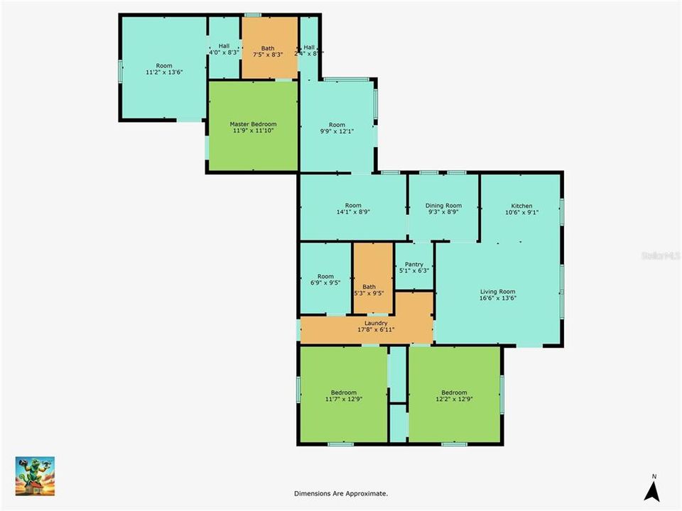 合同活跃: $299,000 (5 贝兹, 3 浴室, 1621 平方英尺)