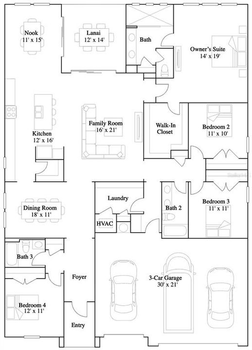 Active With Contract: $3,200 (4 beds, 3 baths, 2532 Square Feet)