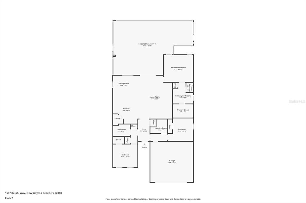 На продажу: $425,000 (3 спален, 2 ванн, 1662 Квадратных фут)