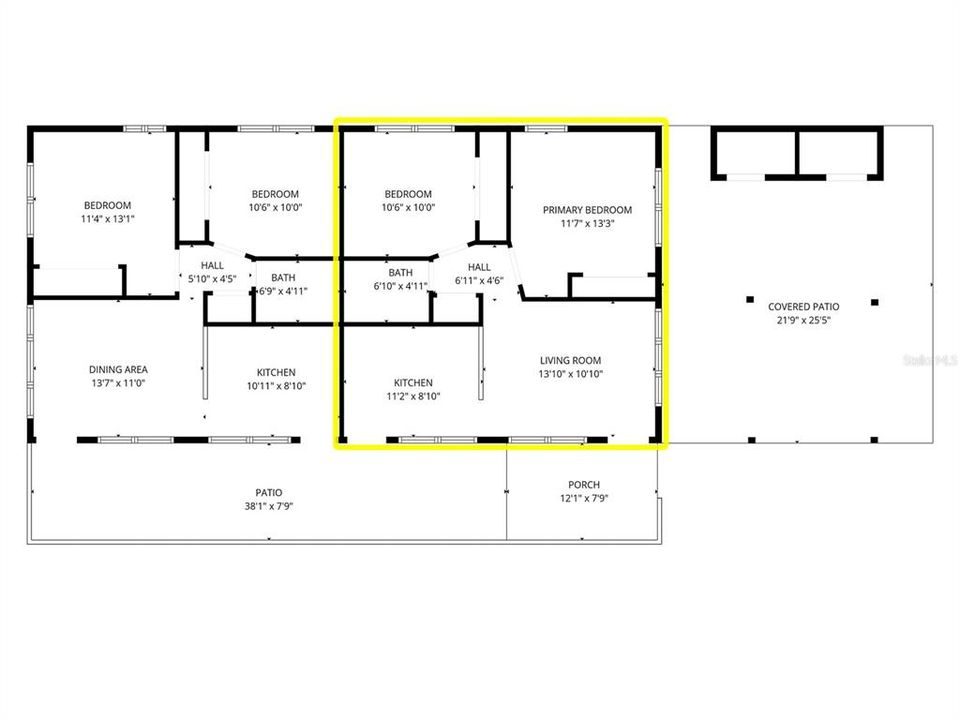 For Rent: $2,200 (2 beds, 1 baths, 676 Square Feet)