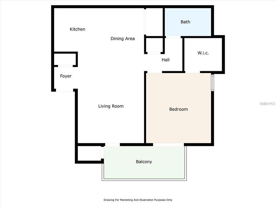 For Sale: $132,000 (1 beds, 1 baths, 742 Square Feet)