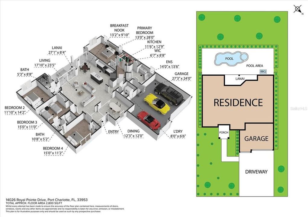 For Sale: $849,000 (4 beds, 3 baths, 2428 Square Feet)