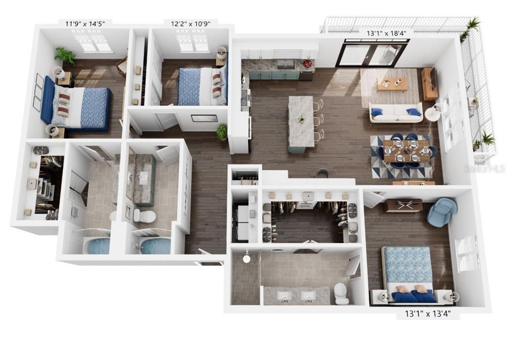 En Renta: $3,993 (3 camas, 3 baños, 1594 Pies cuadrados)