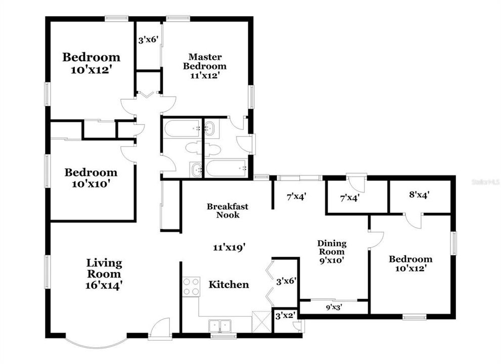 For Rent: $2,085 (4 beds, 2 baths, 1525 Square Feet)