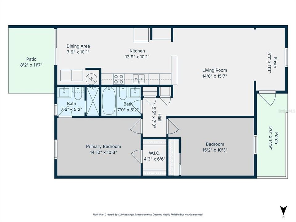 For Sale: $169,900 (2 beds, 2 baths, 1032 Square Feet)