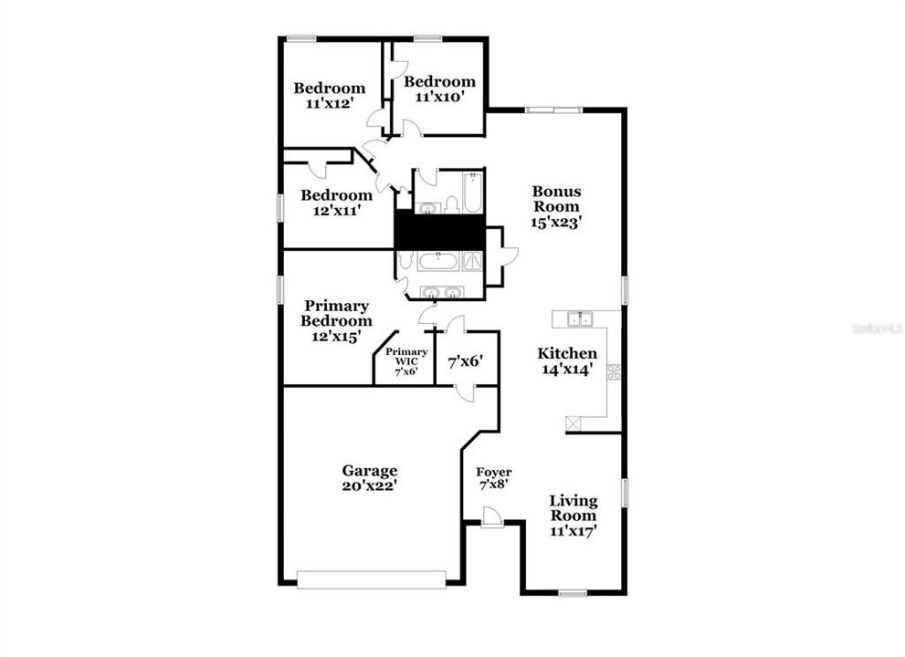 В аренду: $2,205 (4 спален, 2 ванн, 1851 Квадратных фут)