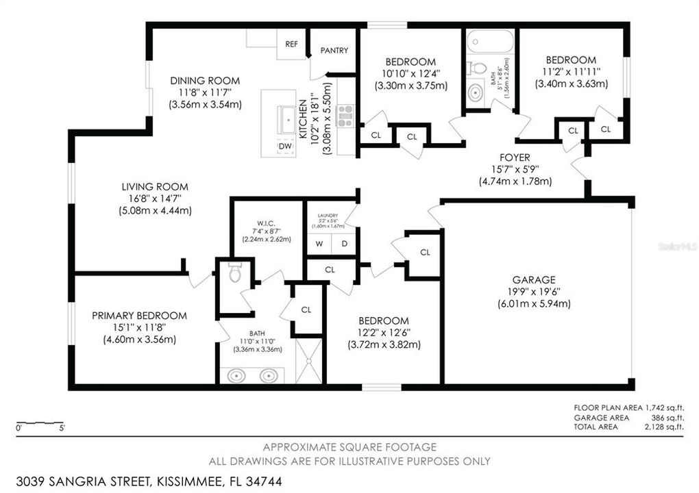 En Venta: $395,000 (4 camas, 2 baños, 1828 Pies cuadrados)