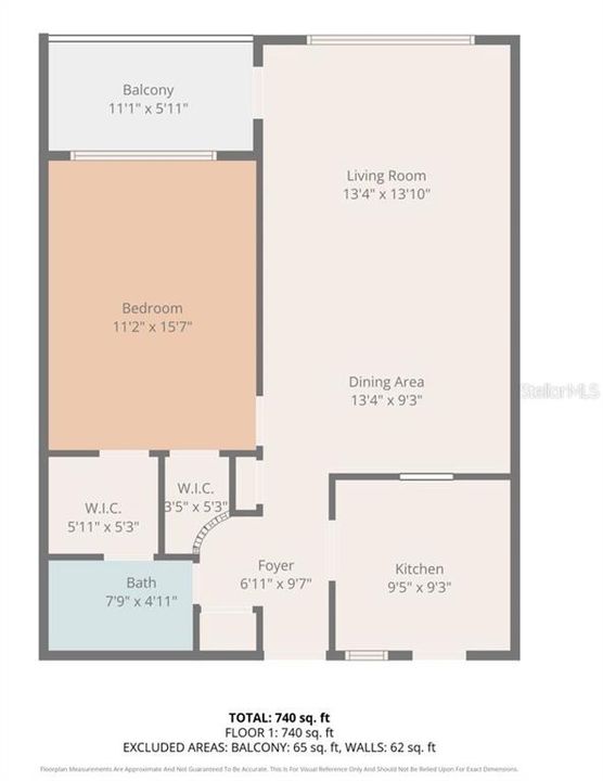 For Rent: $1,900 (1 beds, 1 baths, 749 Square Feet)
