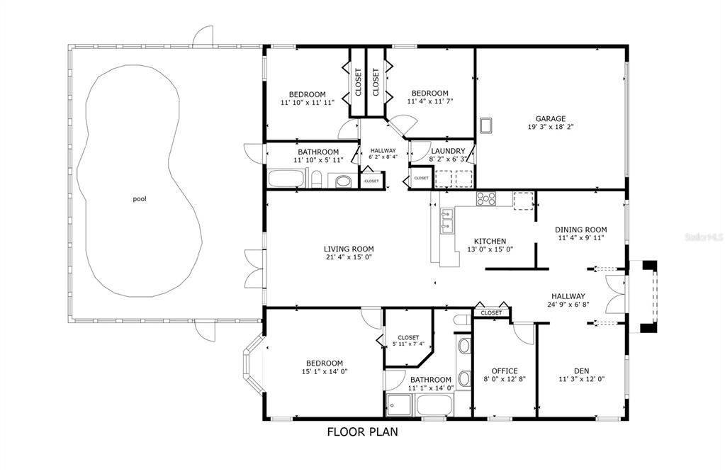 合同活跃: $450,000 (3 贝兹, 2 浴室, 2082 平方英尺)