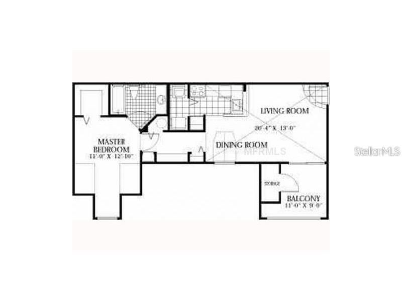 В аренду: $1,400 (1 спален, 1 ванн, 724 Квадратных фут)