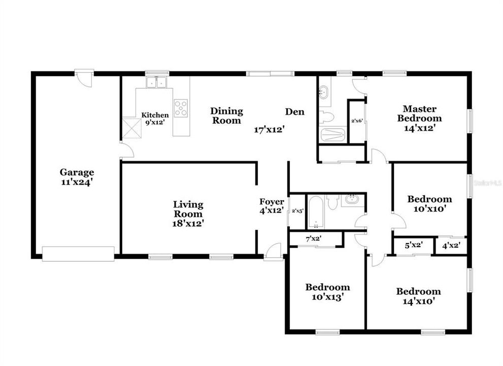 For Rent: $2,880 (4 beds, 2 baths, 1550 Square Feet)