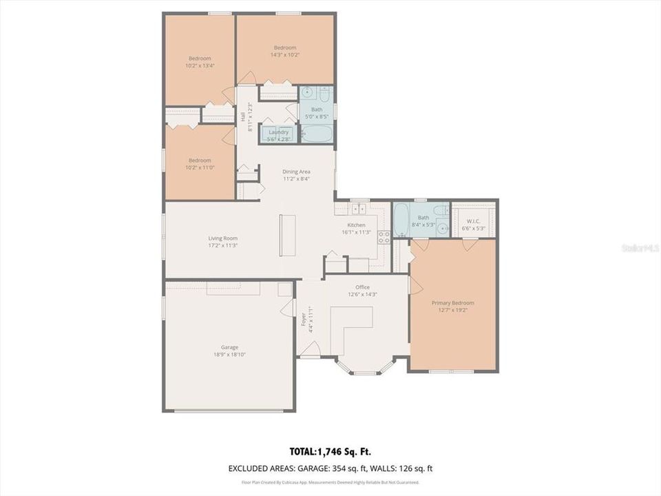 На продажу: $300,000 (4 спален, 2 ванн, 1746 Квадратных фут)