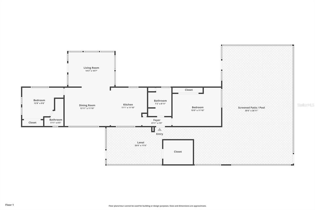 На продажу: $139,900 (2 спален, 2 ванн, 860 Квадратных фут)