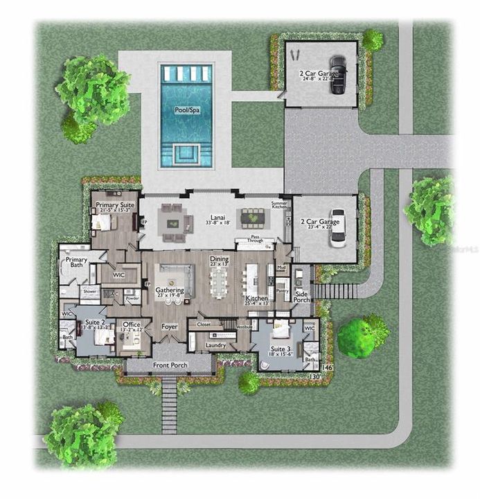 En Venta: $2,995,000 (6 camas, 6 baños, 5144 Pies cuadrados)