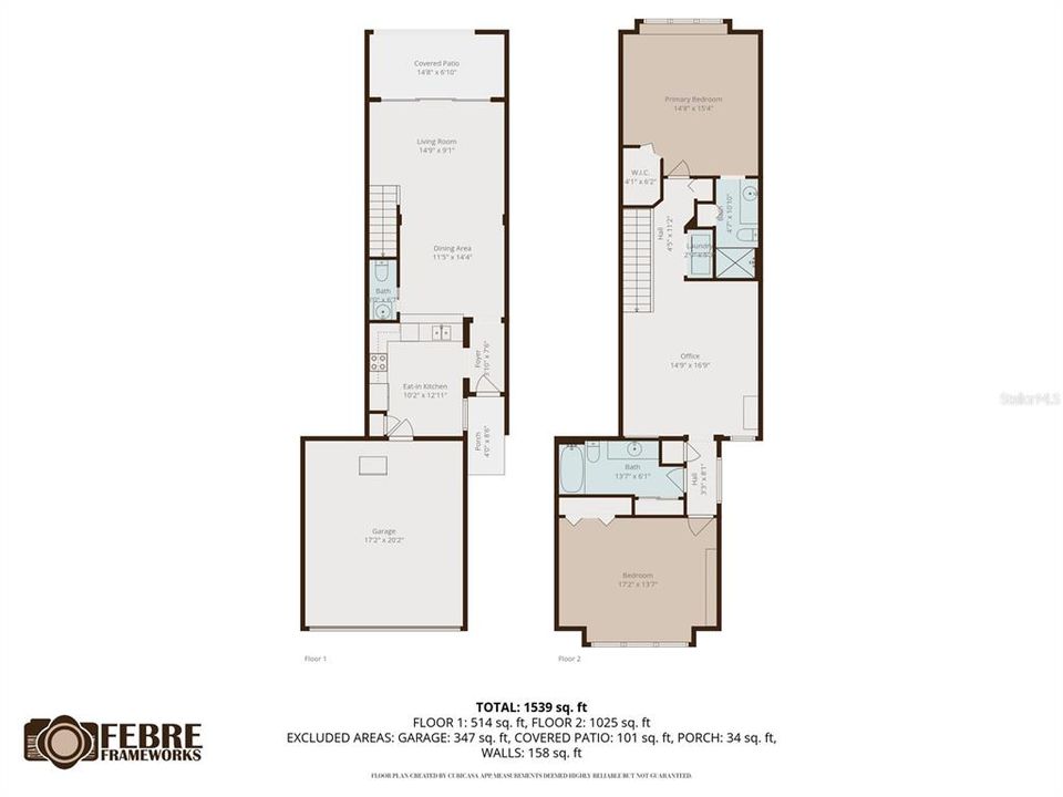 На продажу: $375,000 (2 спален, 2 ванн, 1731 Квадратных фут)