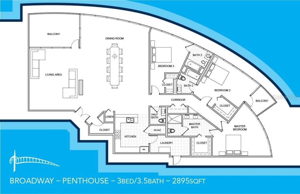 出租: $9,000 (3 贝兹, 3 浴室, 2895 平方英尺)