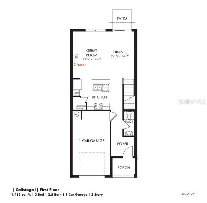 待售: $271,000 (3 贝兹, 2 浴室, 1485 平方英尺)