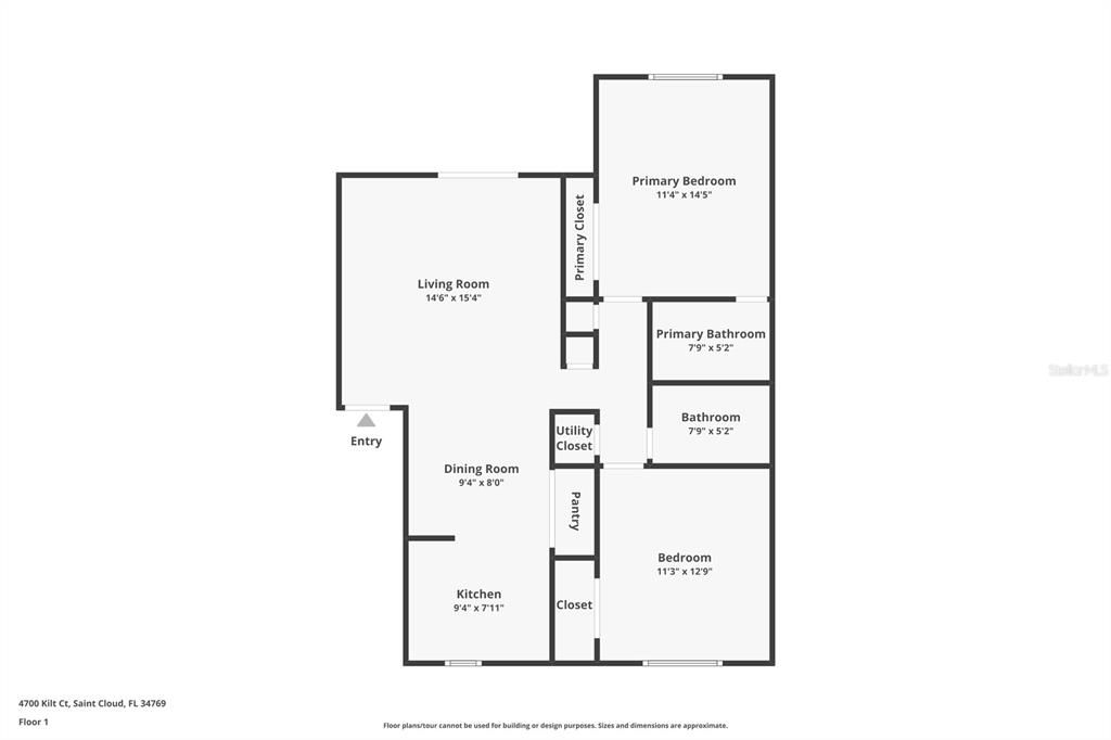合同活跃: $175,000 (2 贝兹, 2 浴室, 967 平方英尺)