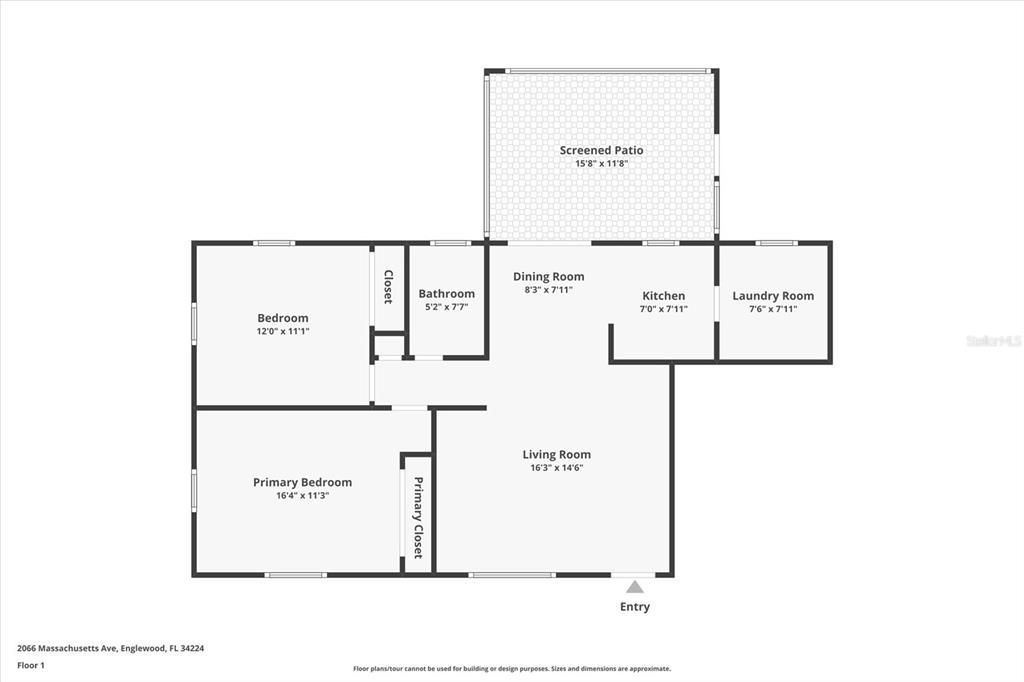 For Sale: $289,000 (2 beds, 1 baths, 816 Square Feet)