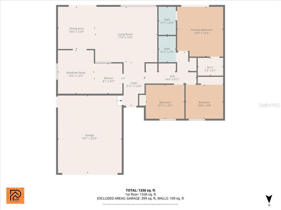 待售: $330,000 (3 贝兹, 2 浴室, 1385 平方英尺)