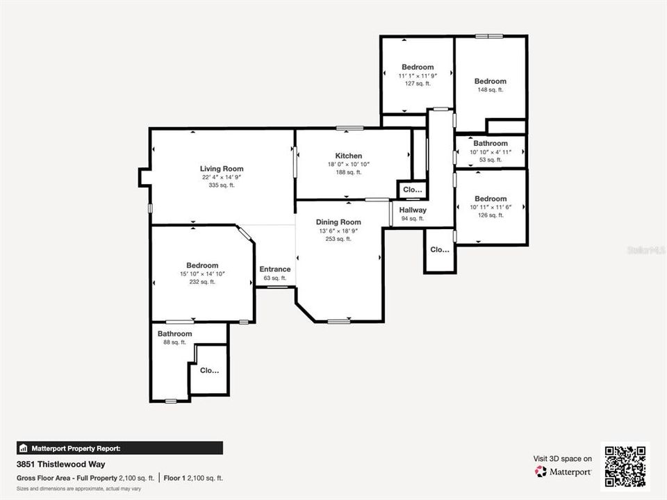 待售: $345,000 (4 贝兹, 2 浴室, 2127 平方英尺)