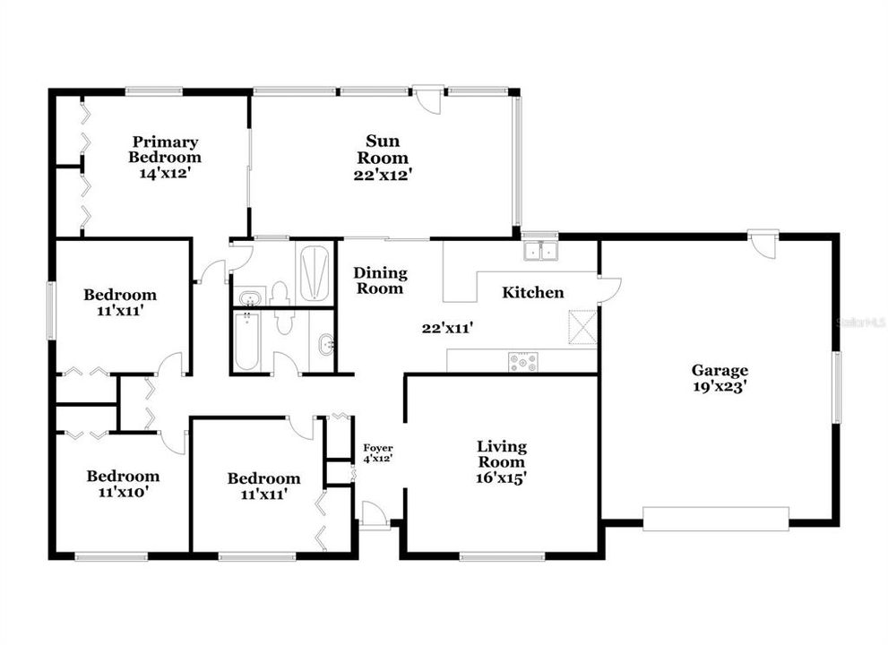 For Rent: $2,640 (4 beds, 2 baths, 1508 Square Feet)