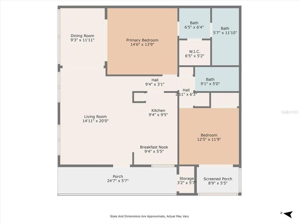 For Sale: $349,900 (2 beds, 2 baths, 1134 Square Feet)