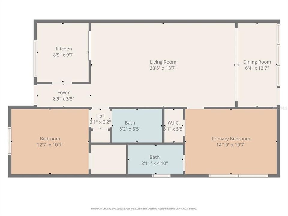 For Sale: $130,000 (2 beds, 2 baths, 1000 Square Feet)