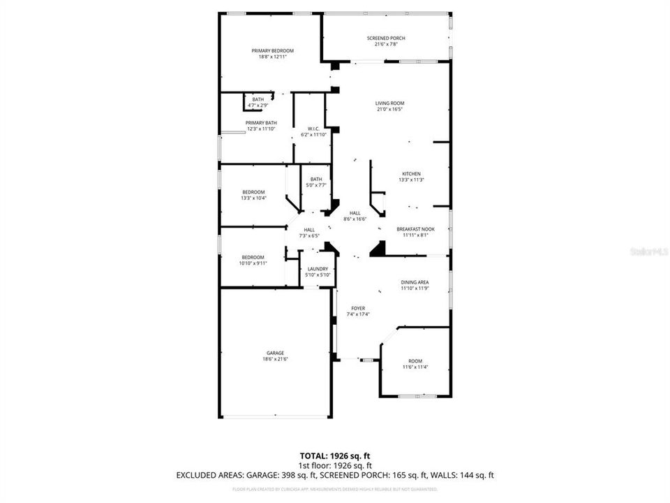 Activo con contrato: $309,900 (3 camas, 2 baños, 2062 Pies cuadrados)