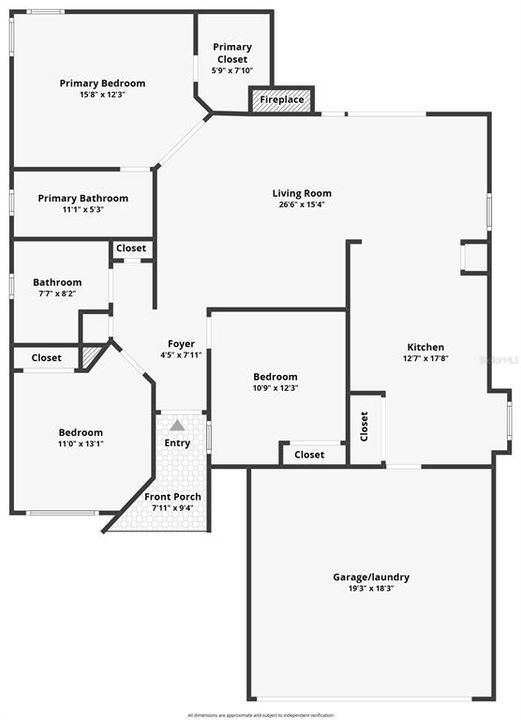 Activo con contrato: $384,500 (3 camas, 2 baños, 1265 Pies cuadrados)