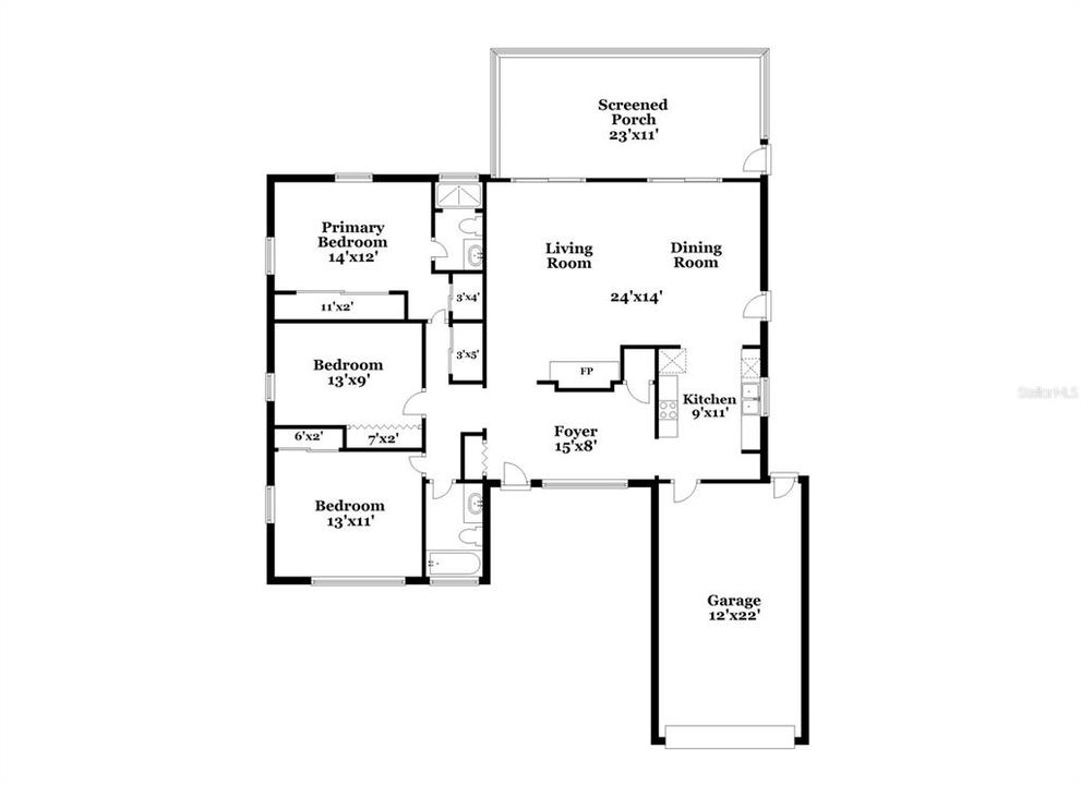 For Rent: $3,185 (3 beds, 2 baths, 1412 Square Feet)