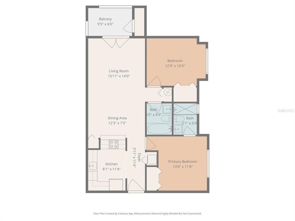 For Sale: $315,000 (2 beds, 2 baths, 897 Square Feet)