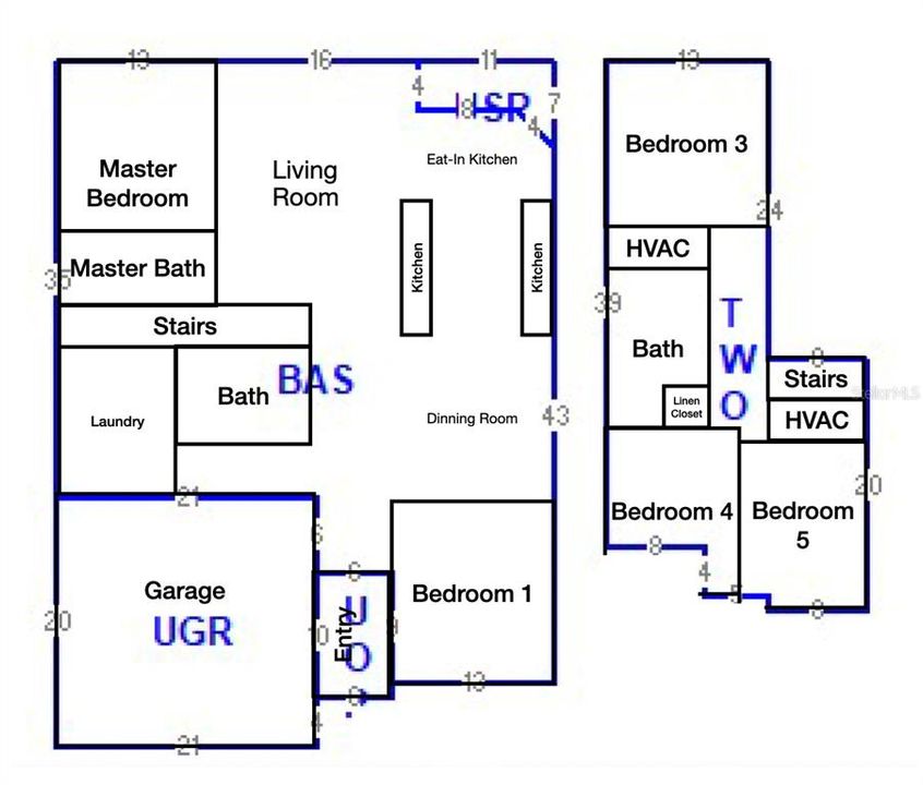 На продажу: $370,000 (5 спален, 3 ванн, 2269 Квадратных фут)