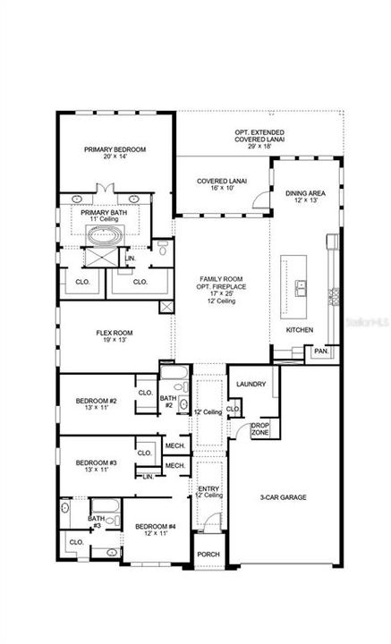 Active With Contract: $773,900 (4 beds, 3 baths, 2968 Square Feet)