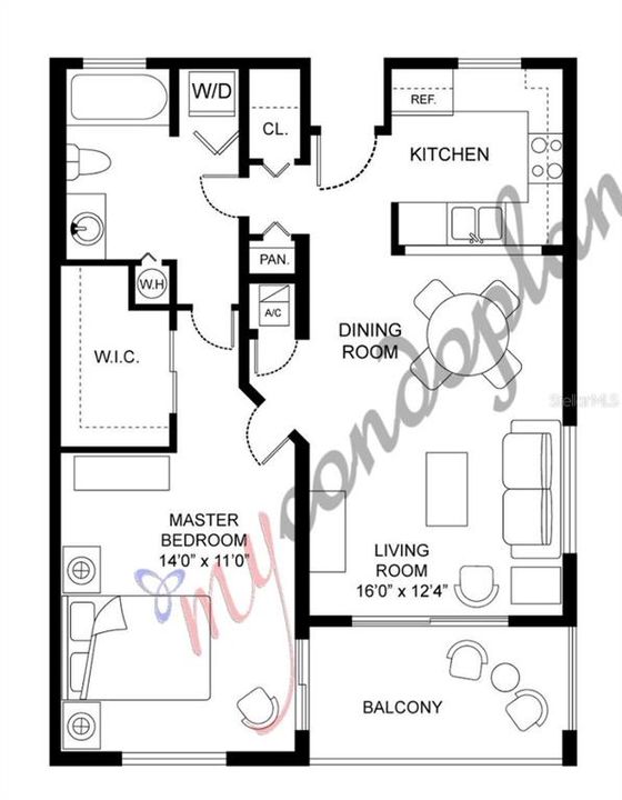 待售: $265,000 (1 贝兹, 1 浴室, 687 平方英尺)