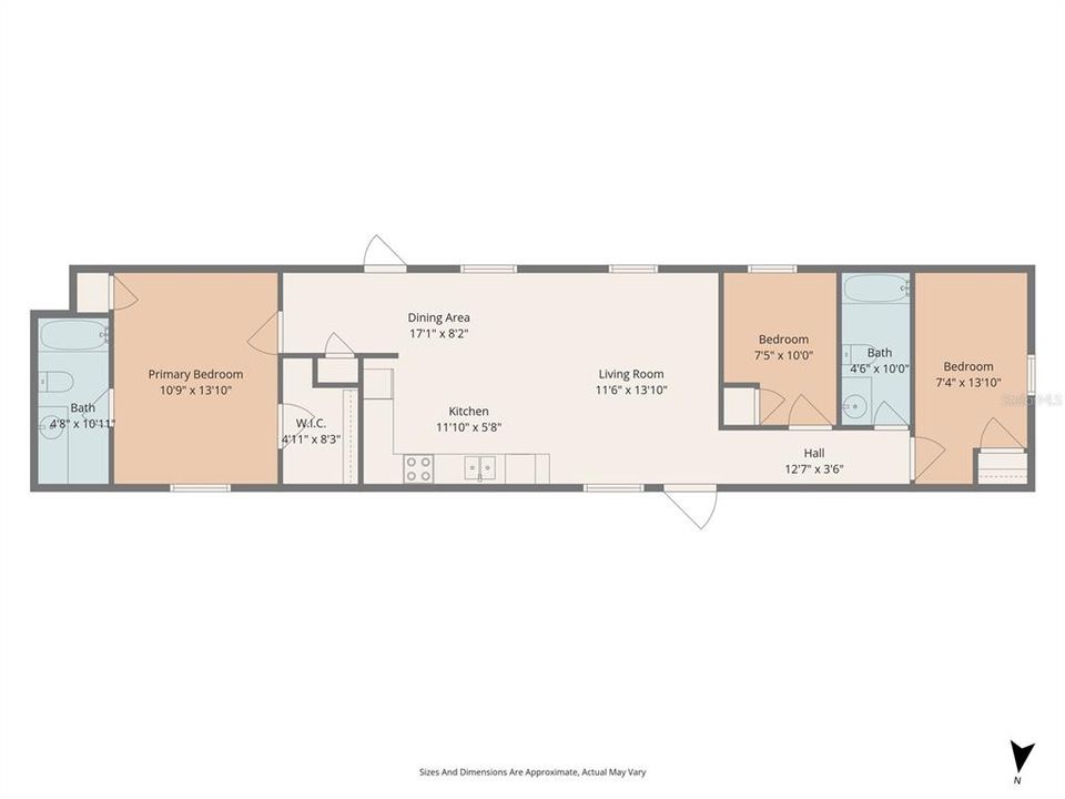 For Sale: $257,900 (2 beds, 2 baths, 728 Square Feet)