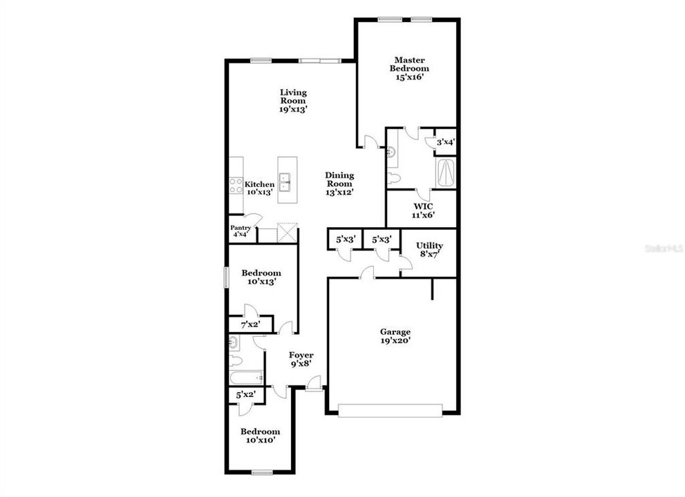 В аренду: $2,220 (3 спален, 2 ванн, 1188 Квадратных фут)