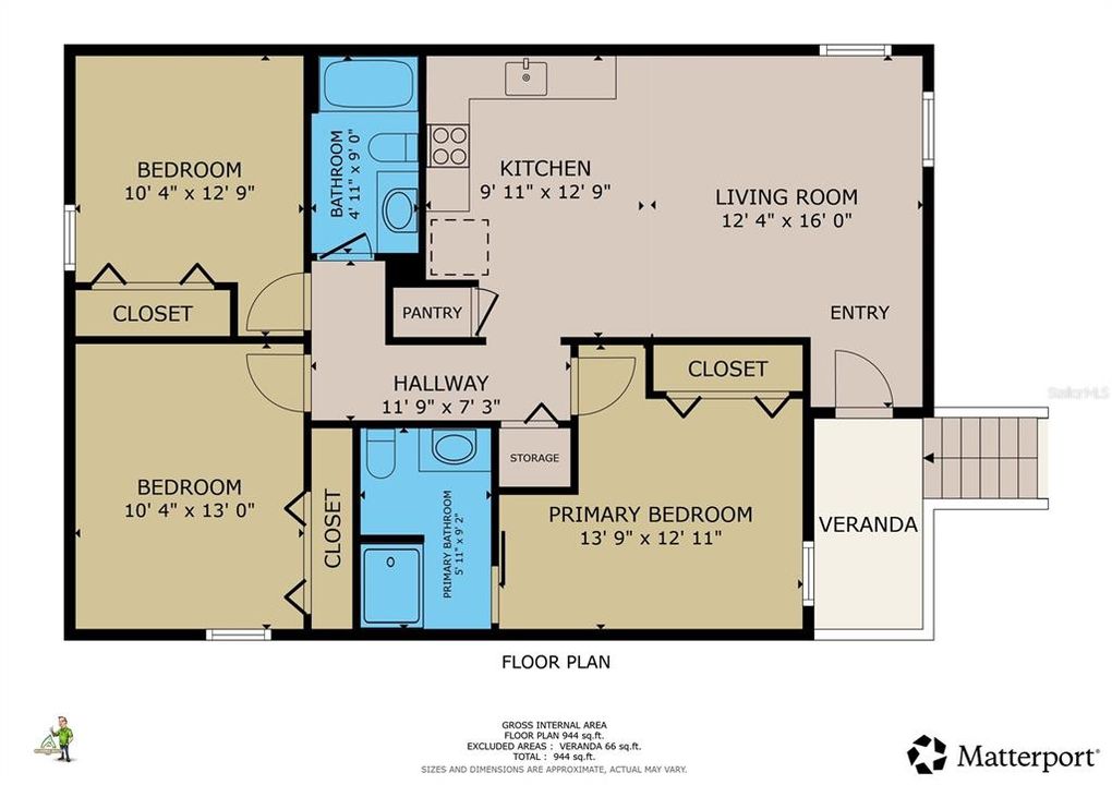 For Sale: $209,500 (3 beds, 2 baths, 936 Square Feet)