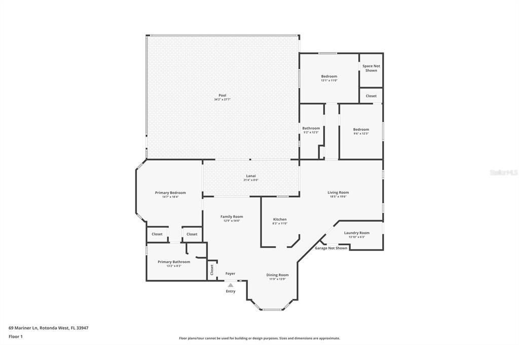 На продажу: $319,000 (3 спален, 2 ванн, 1735 Квадратных фут)
