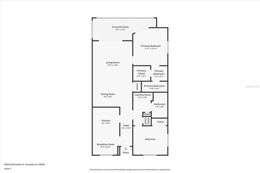 待售: $249,000 (2 贝兹, 2 浴室, 1106 平方英尺)