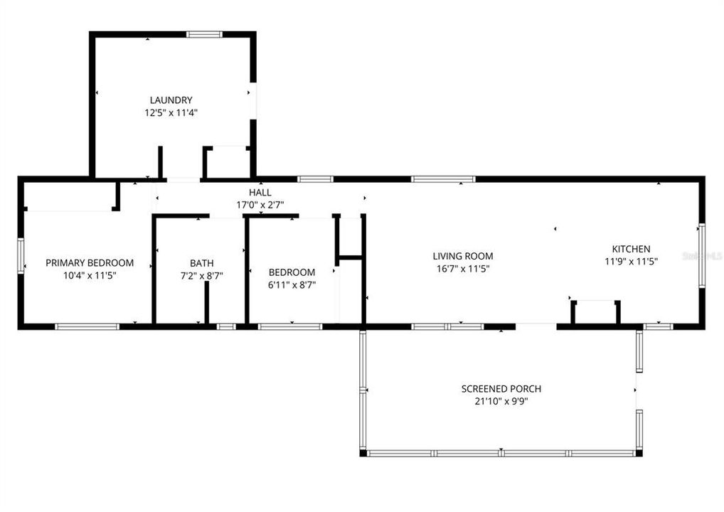 For Sale: $99,900 (2 beds, 1 baths, 867 Square Feet)