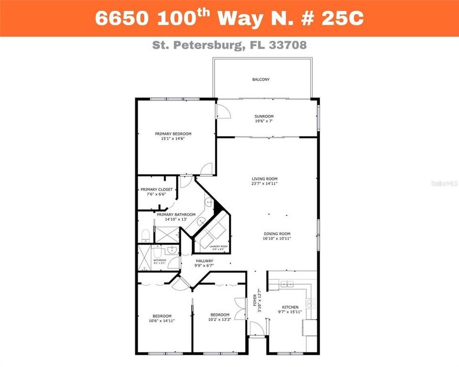 待售: $329,000 (3 贝兹, 2 浴室, 1670 平方英尺)