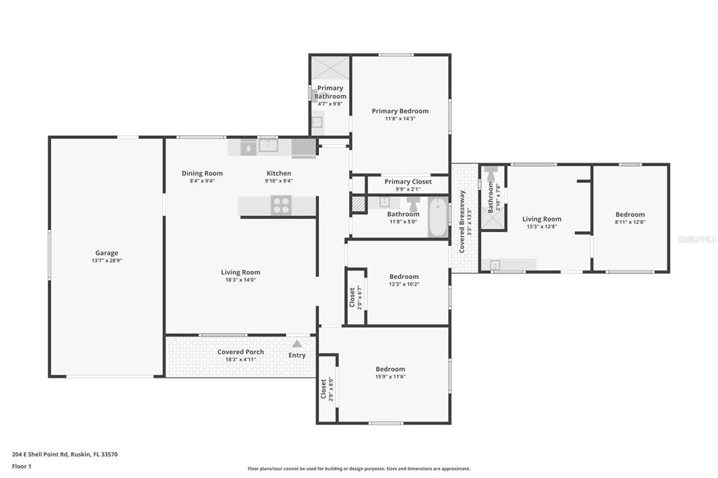 На продажу: $395,000 (4 спален, 3 ванн, 1578 Квадратных фут)