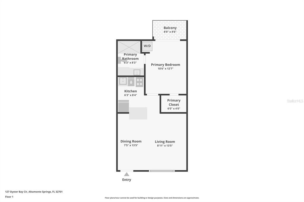 待售: $130,000 (1 贝兹, 1 浴室, 496 平方英尺)