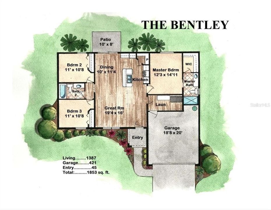 待售: $289,900 (3 贝兹, 2 浴室, 1387 平方英尺)