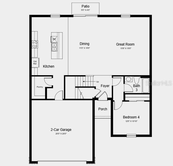 На продажу: $415,409 (4 спален, 3 ванн, 2303 Квадратных фут)